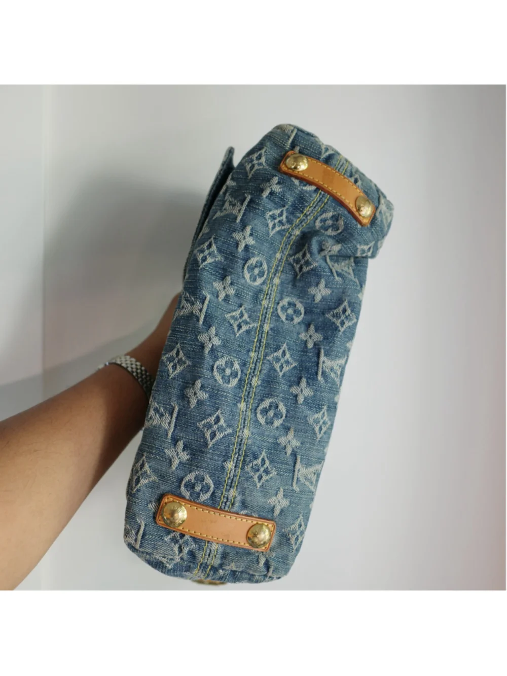 LOUIS VUITTON Vintage Blue Denim Baggy PM